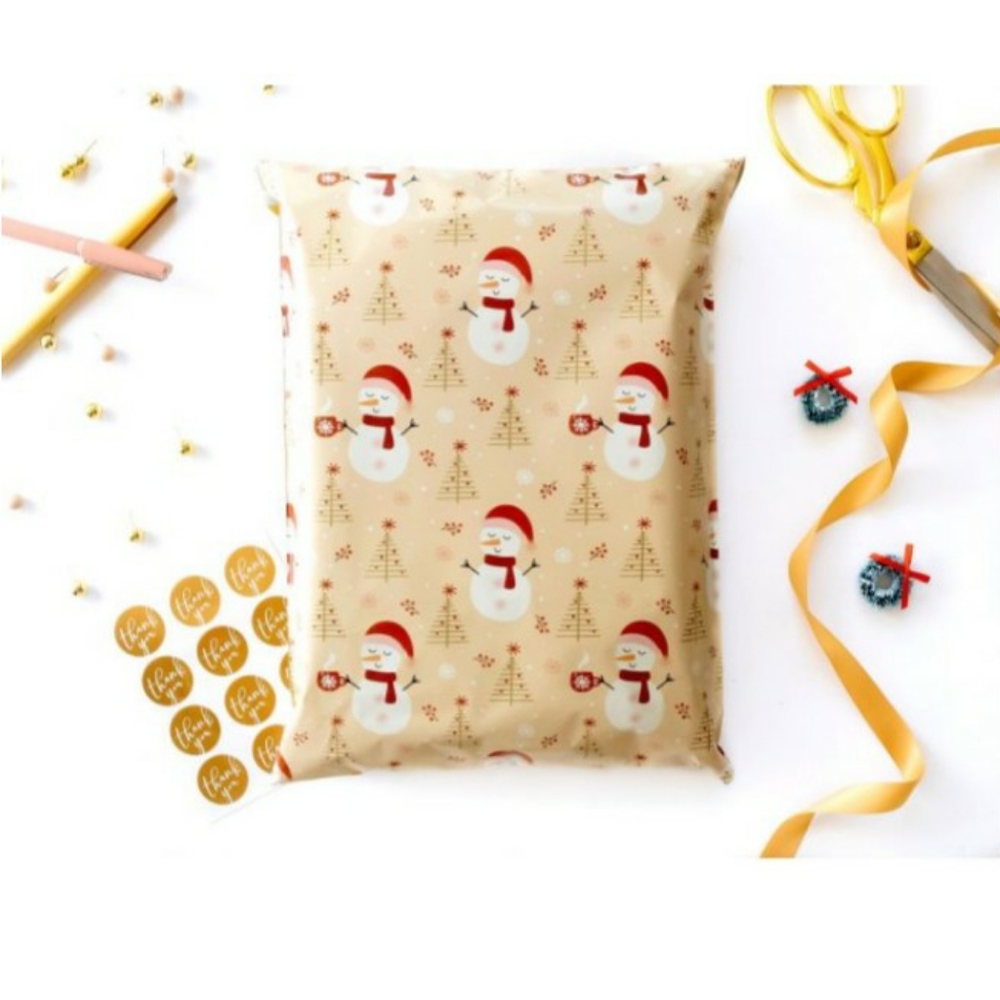 Snowman Design 14x17  10 bags included. - Picture 6 of 11